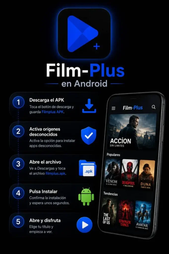 Descargar e instalar Film-Plus en Android