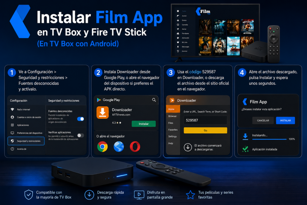 Descargar En Fire TV Stick En TV Box con Android